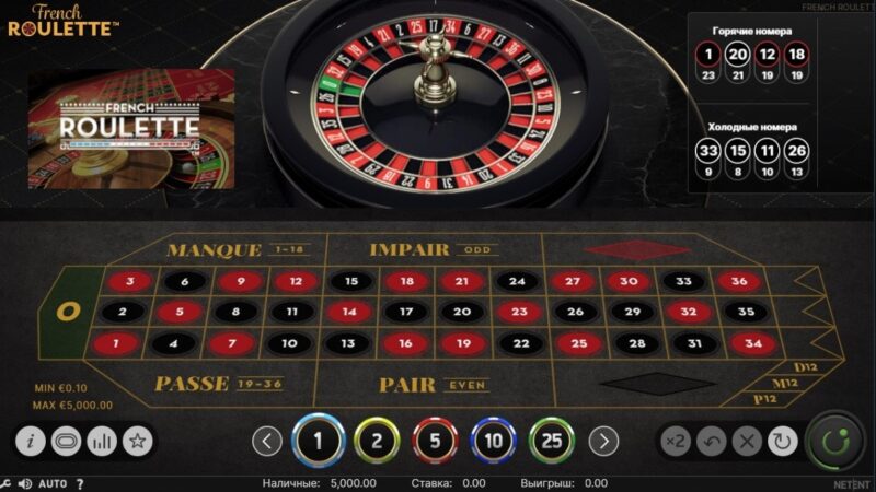 French Roulette Netent