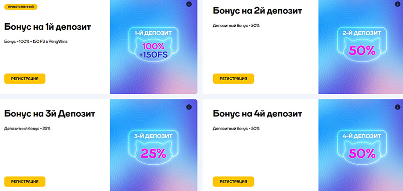 Стартовые бонусы